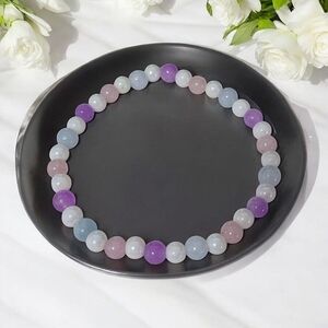 Handcrafted One-of-a-Kind Morganite Bead Bracelet